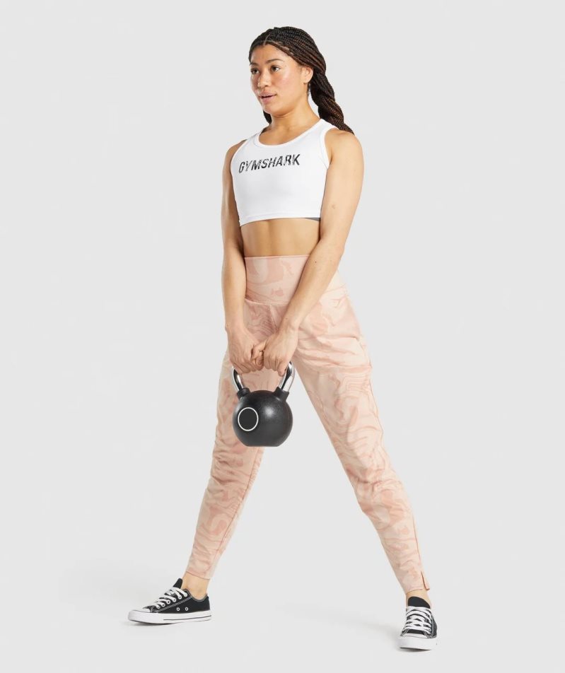 Women's Gymshark GS Power Bottoms Jogger Coral | NZ 8CFJXN